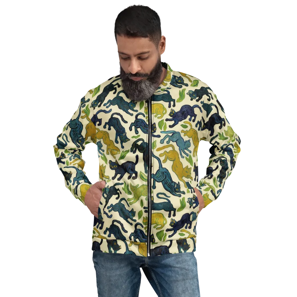 Velvet Alley Cats on Bomber Jacket — Front