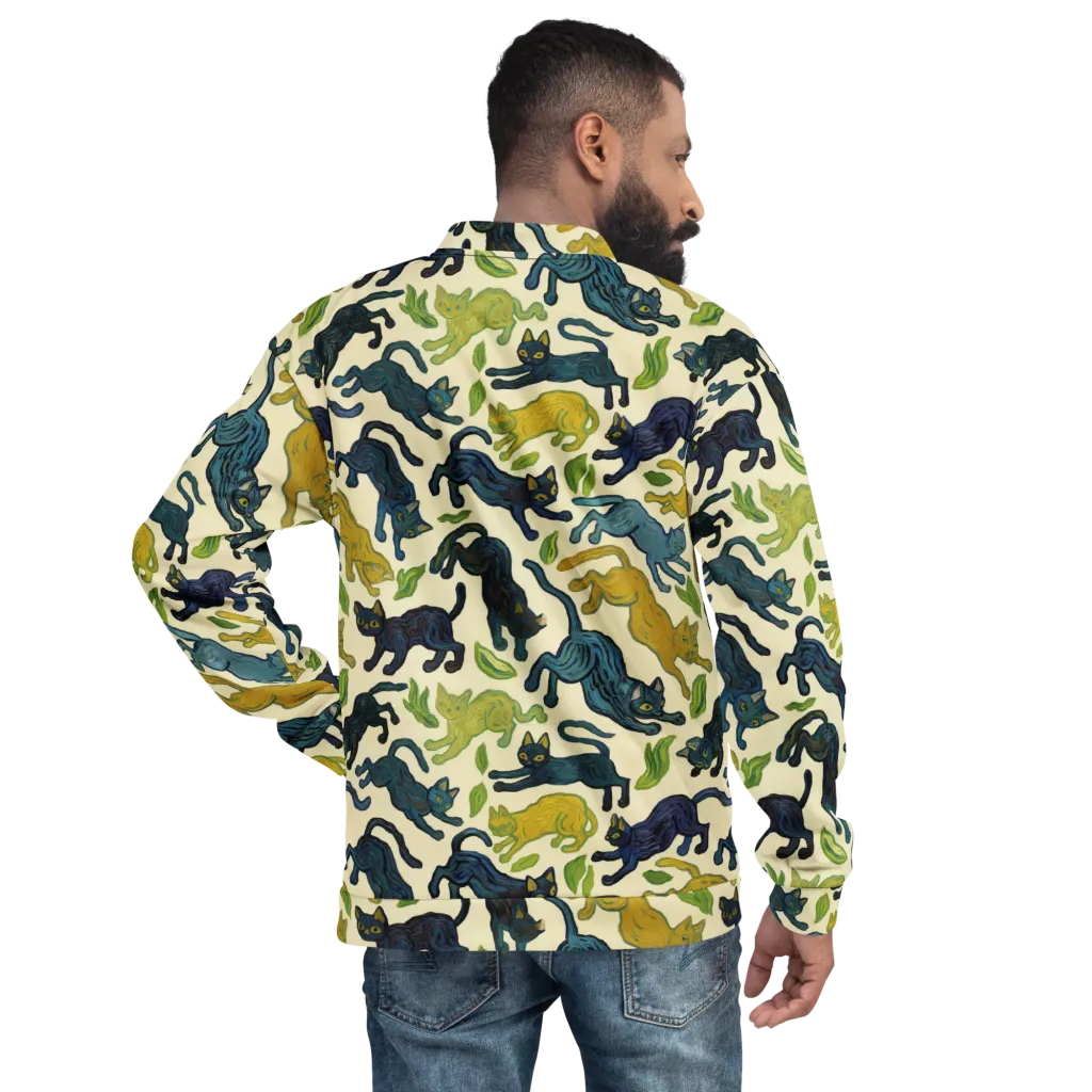 Velvet Alley Cats on Bomber Jacket — Back