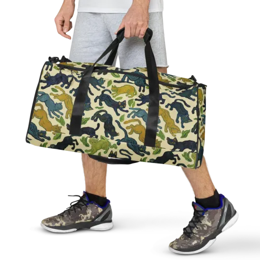 Velvet Alley Cats on a Duffle Bag