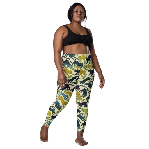Velvet Alley Cats on a Leggings with Pockets