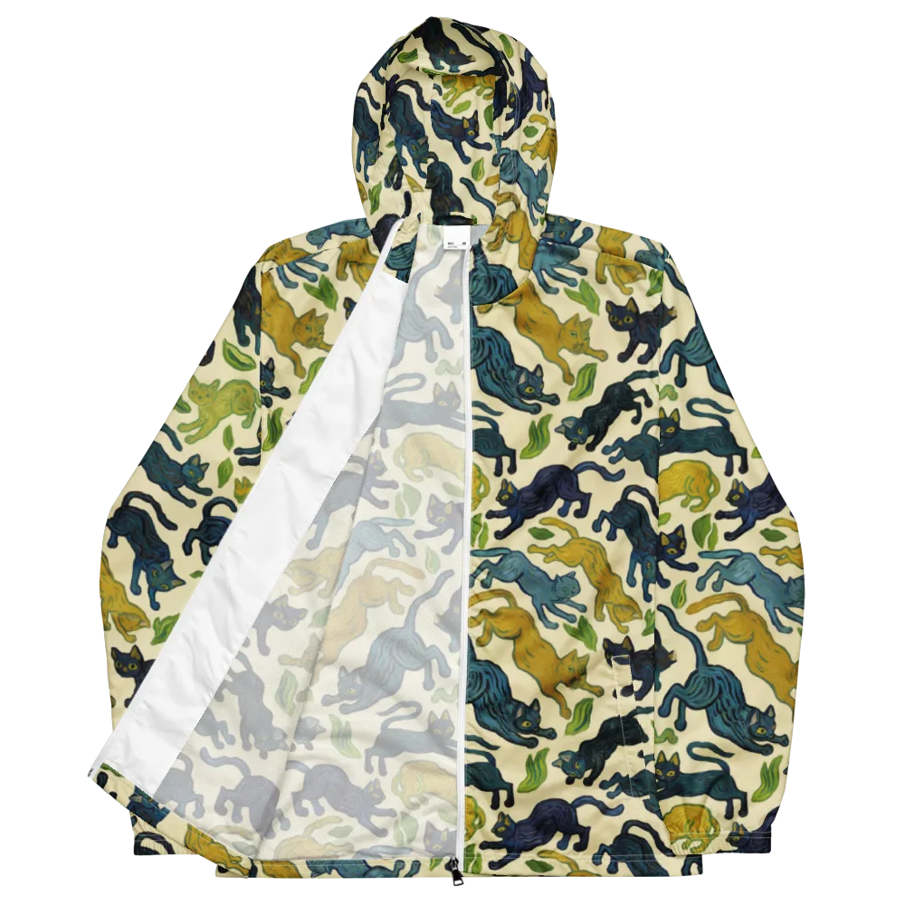 Velvet Alley Cats on Men's Windbreaker — Front