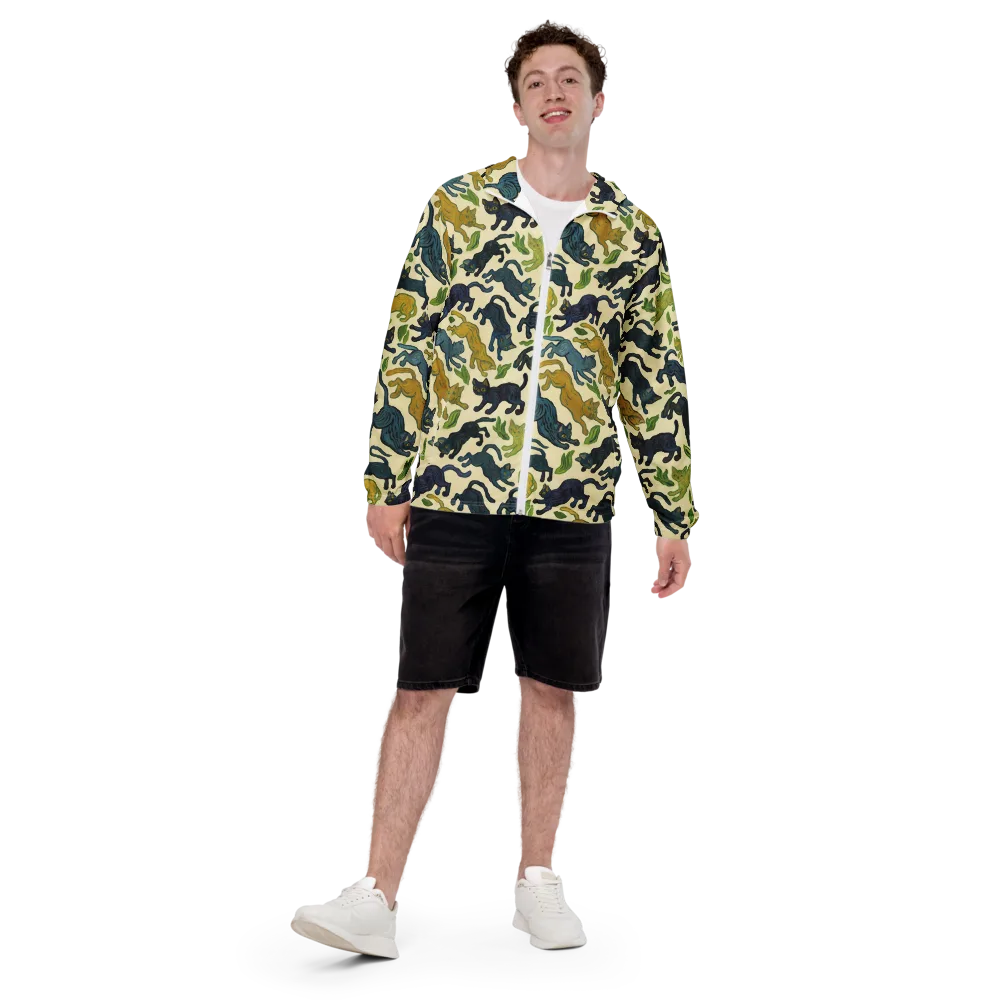 Velvet Alley Cats on Men's Windbreaker — Front