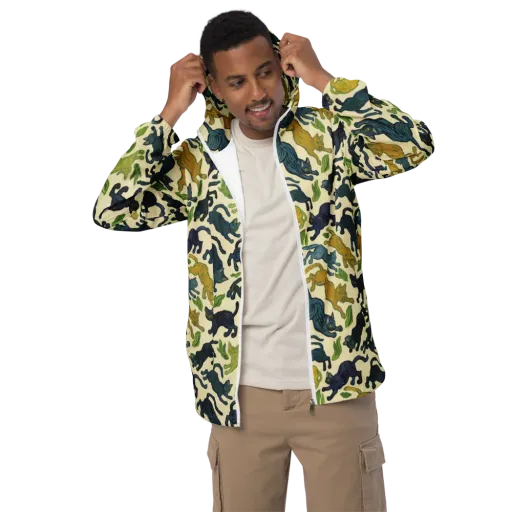 Velvet Alley Cats on a Men's Windbreaker