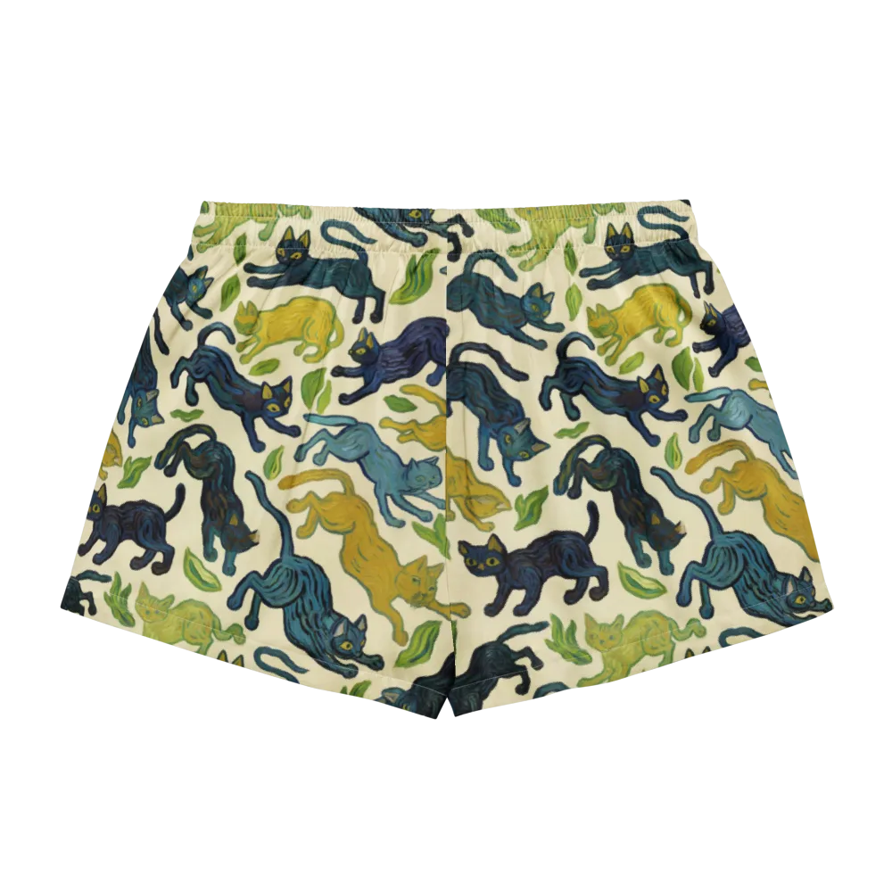 Velvet Alley Cats on Women's Pajama Shorts — Back