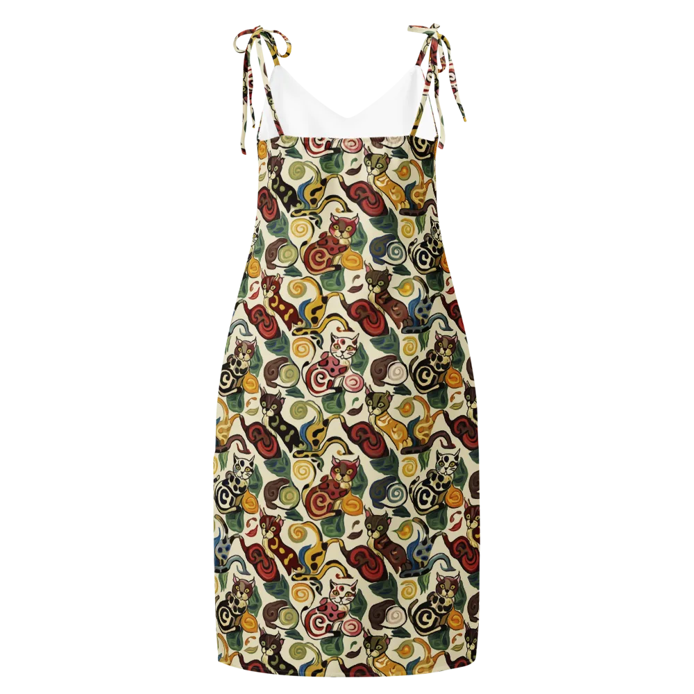 Spiral Prowl on Slip Dress — Back