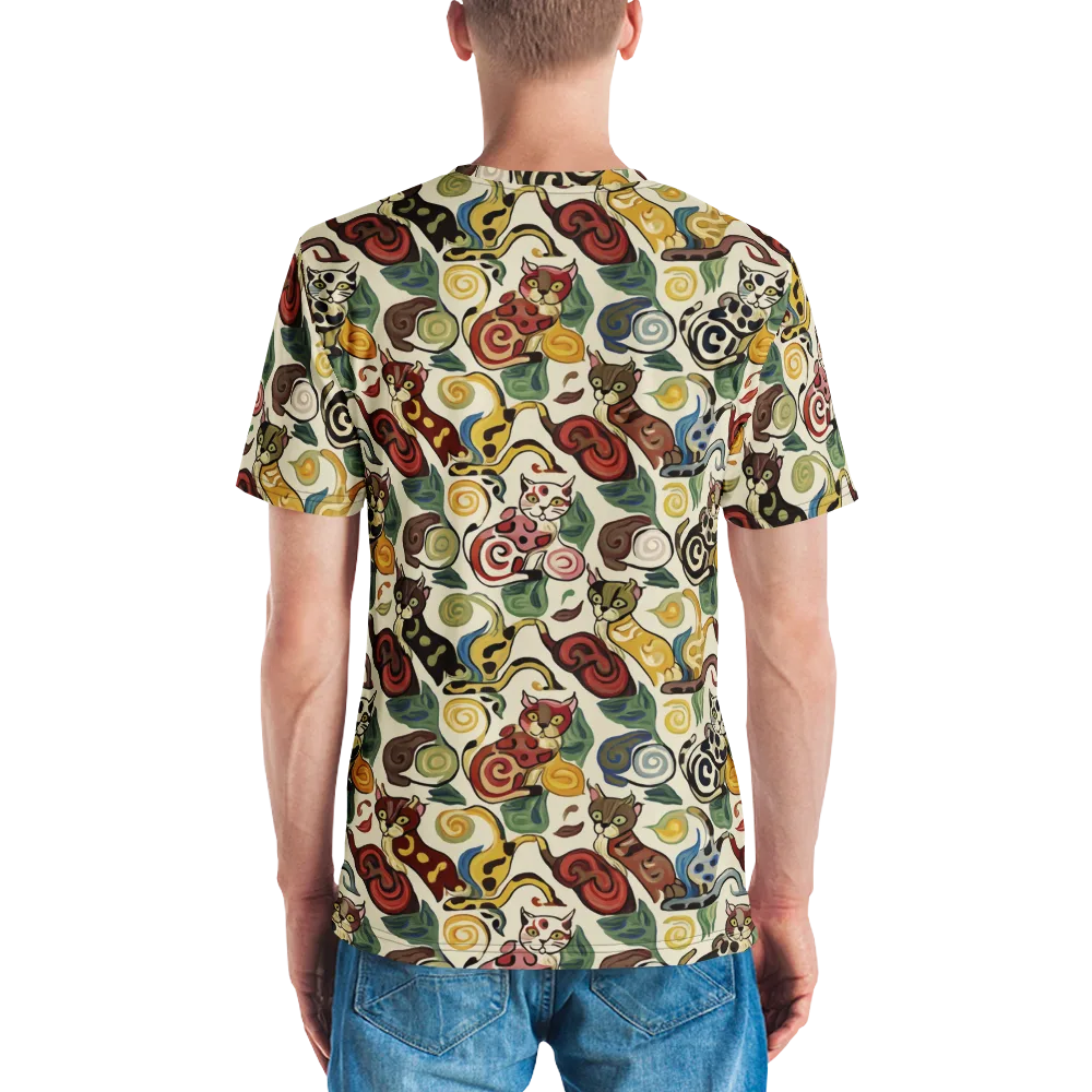 Spiral Prowl on Men's Crew Neck T-Shirt — Back