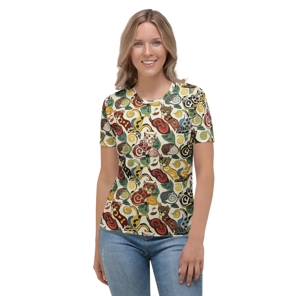 Spiral Prowl on Women's Crew Neck T-Shirt — Front