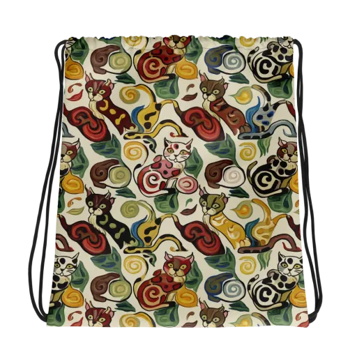 Spiral Prowl on a Drawstring Bag