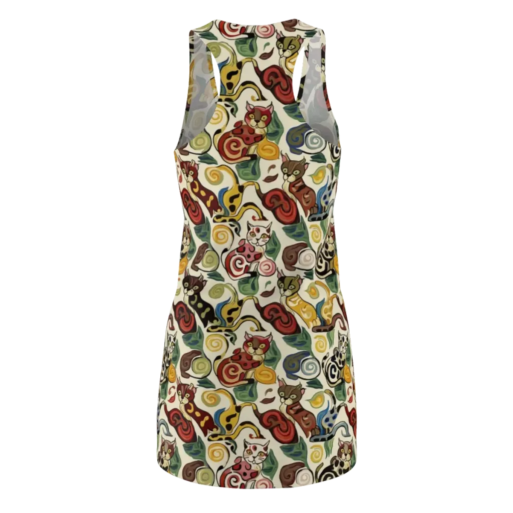 Spiral Prowl on Racerback Dress — Back