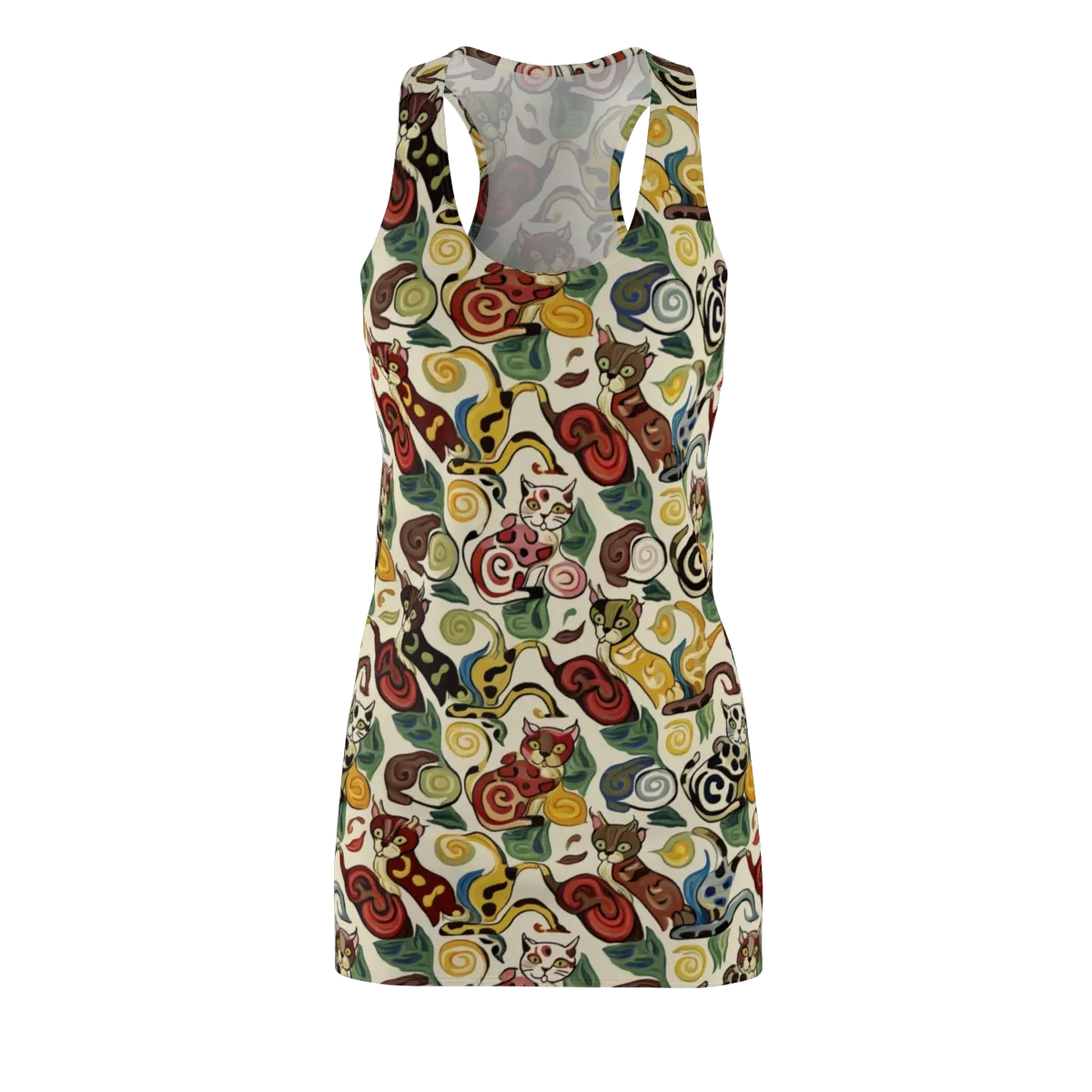 Spiral Prowl on Racerback Dress — Front