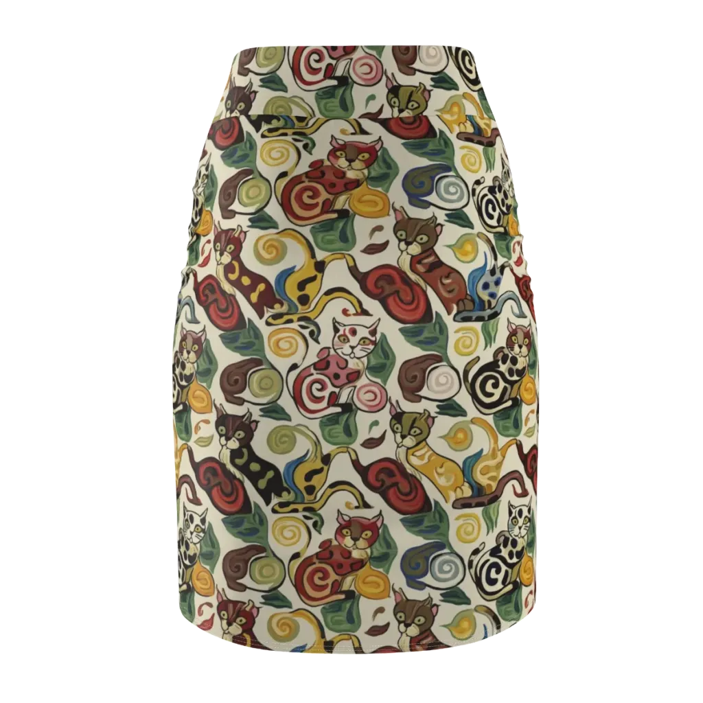 Spiral Prowl on Pencil Skirt — Back