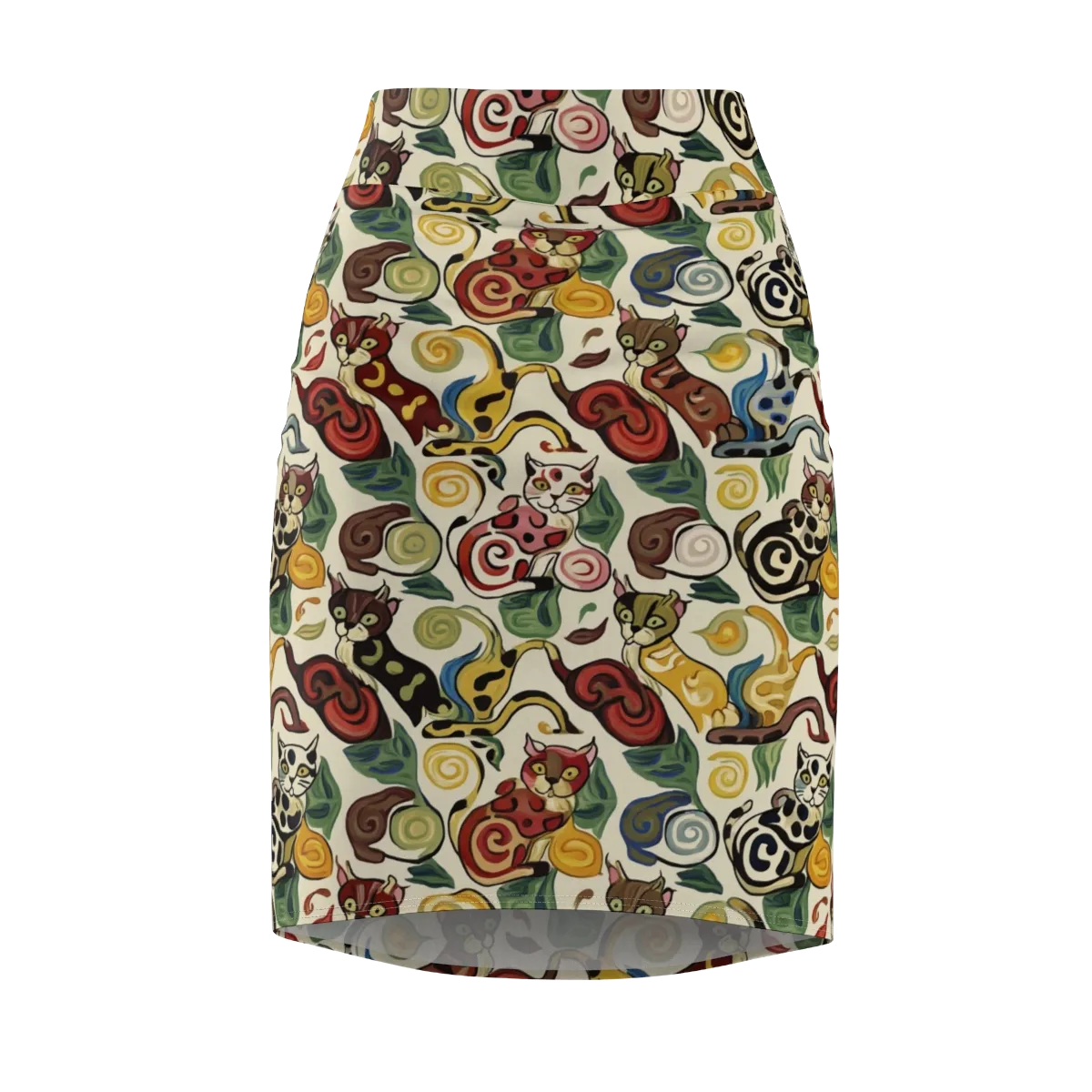 Spiral Prowl on Pencil Skirt — Front