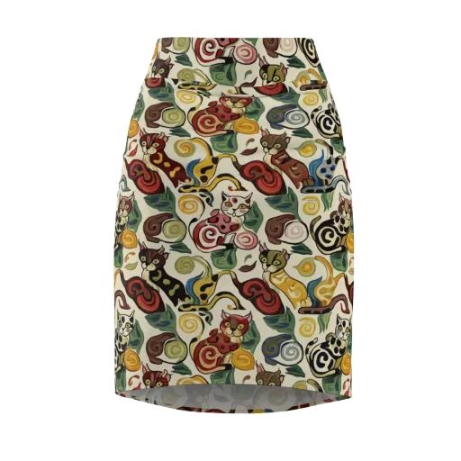 Spiral Prowl on a Pencil Skirt