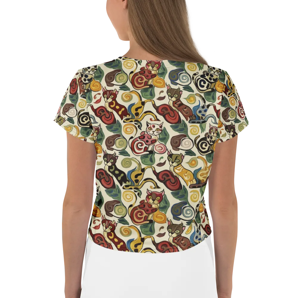 Spiral Prowl on Crop Tee — Back