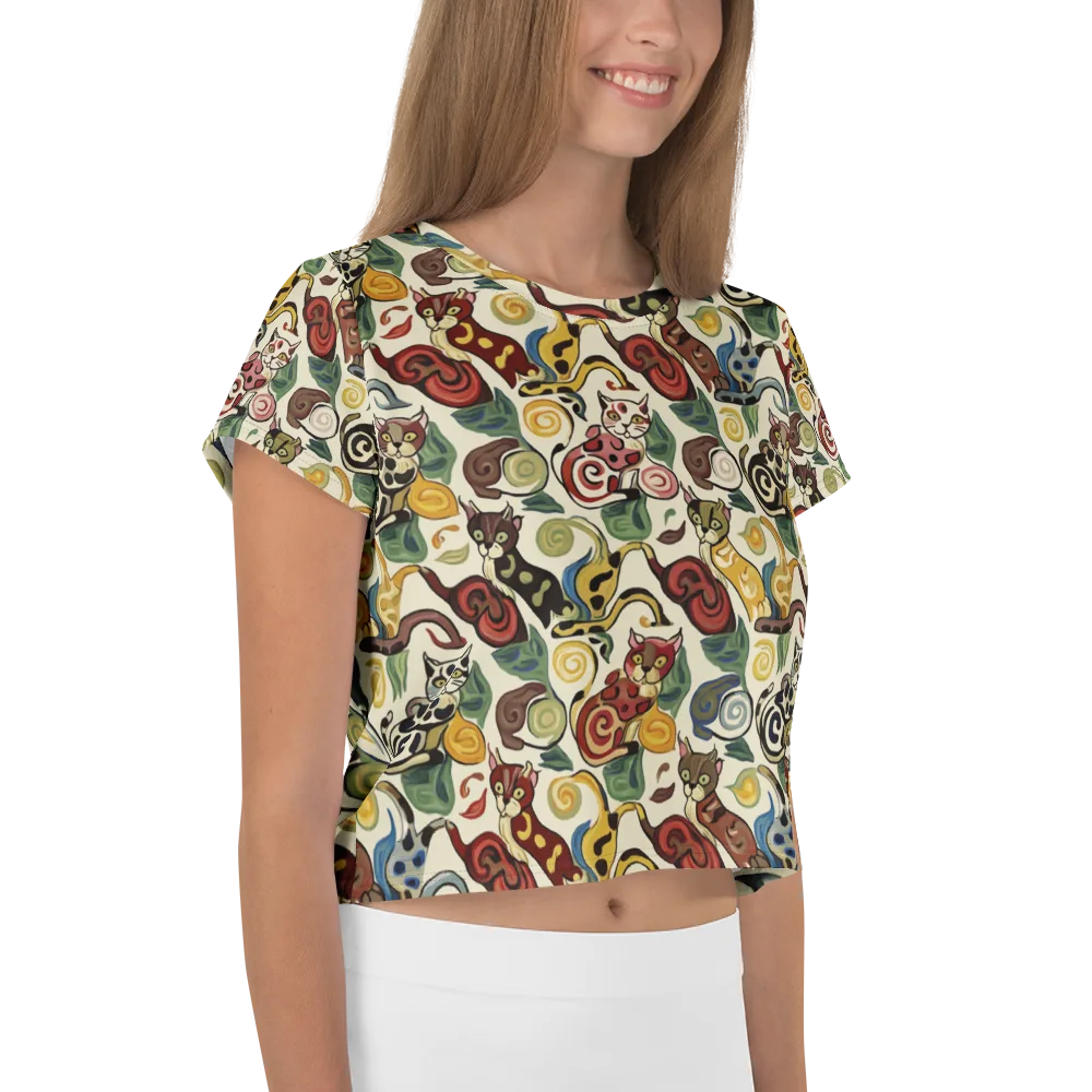 Spiral Prowl on Crop Tee — Right