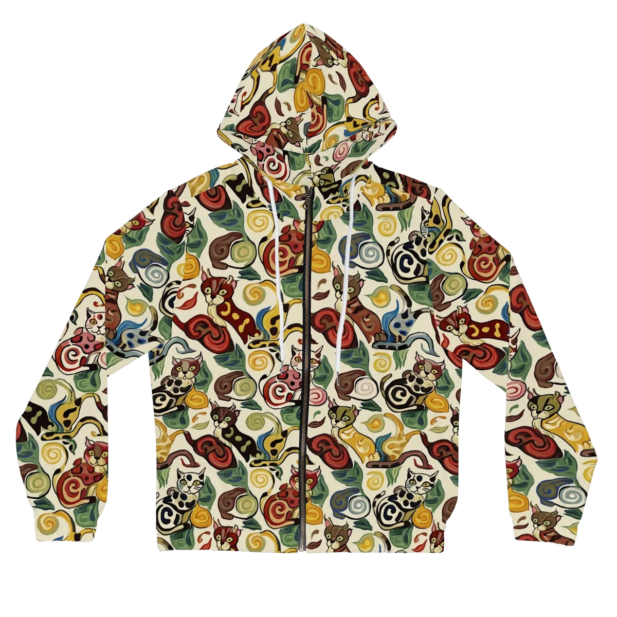 Spiral Prowl on Women's Full-Zip Hoodie — Front