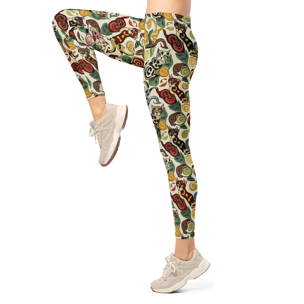 Spiral Prowl on Leggings — Left