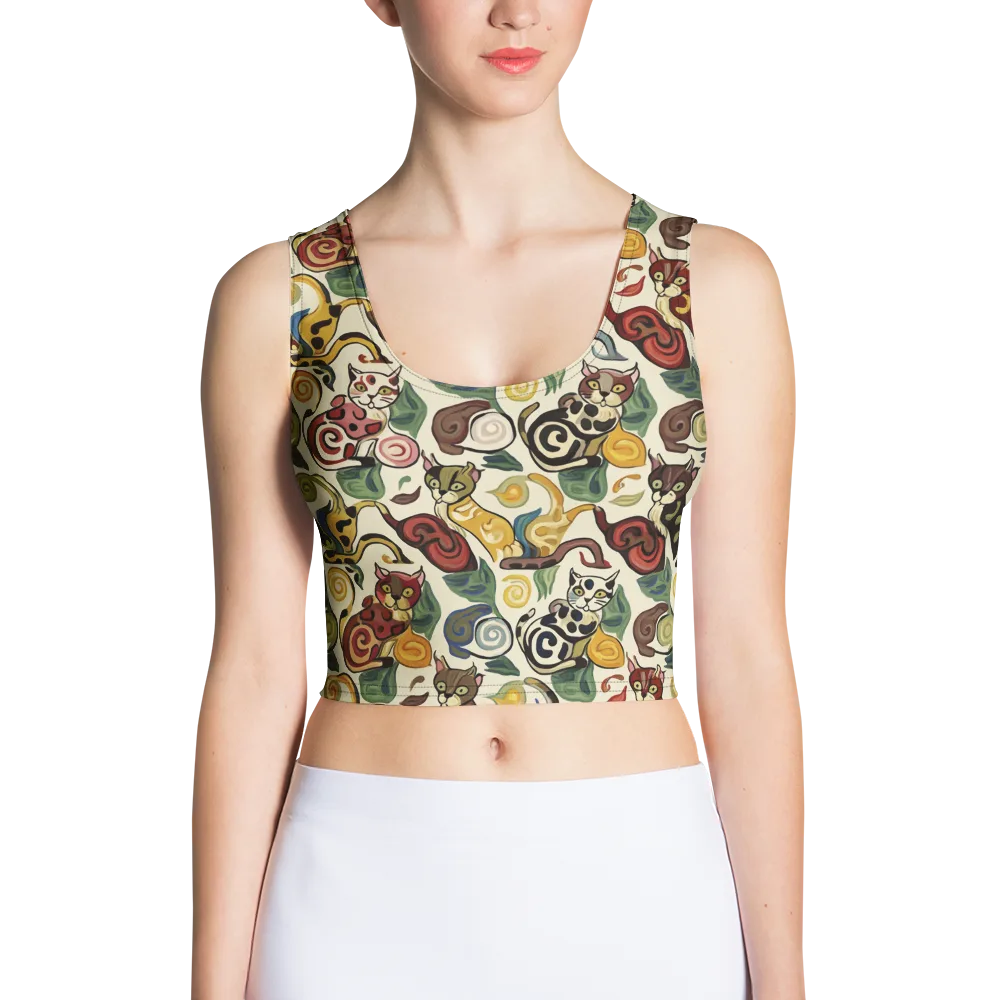 Spiral Prowl on Crop Top — Front