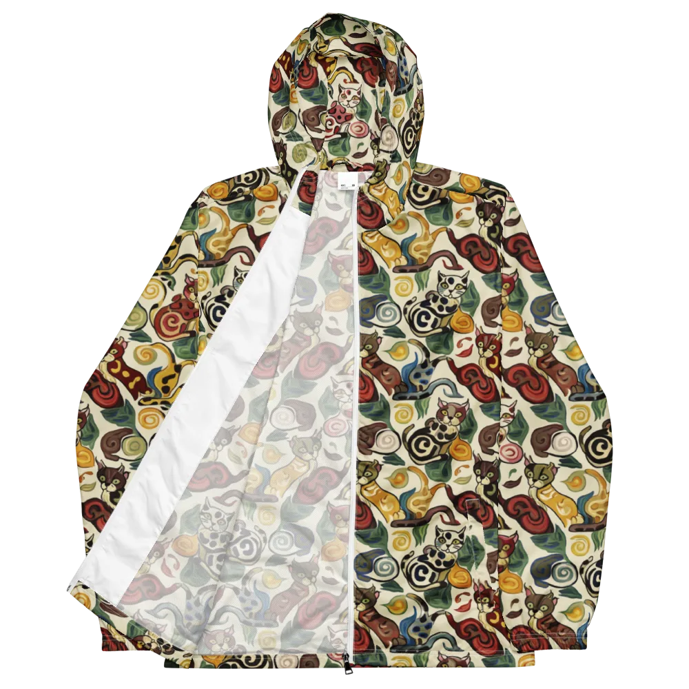 Spiral Prowl on Men's Windbreaker — Front