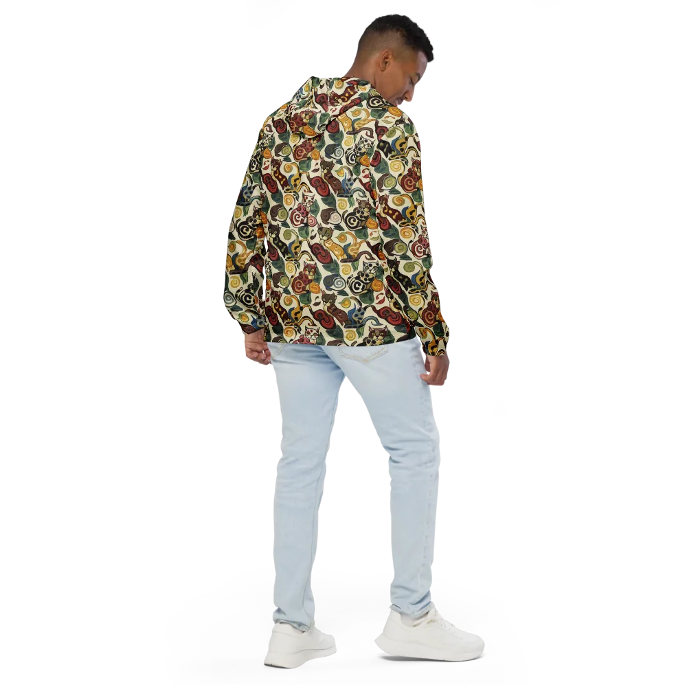 Spiral Prowl on Men's Windbreaker — Back