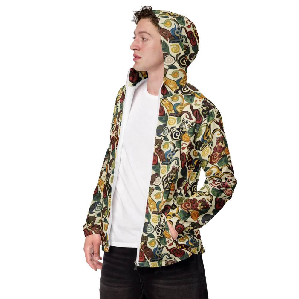 Spiral Prowl on Men's Windbreaker — Left Front