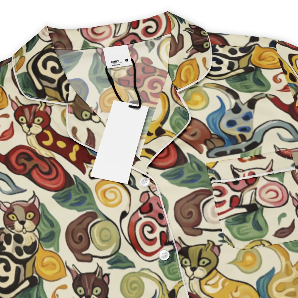 Spiral Prowl on Women's Short Sleeve Pajama Top — Product details