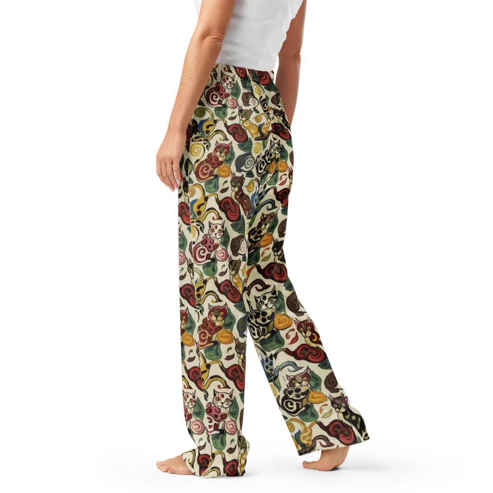 Spiral Prowl on Women's Pajama Pants — Left
