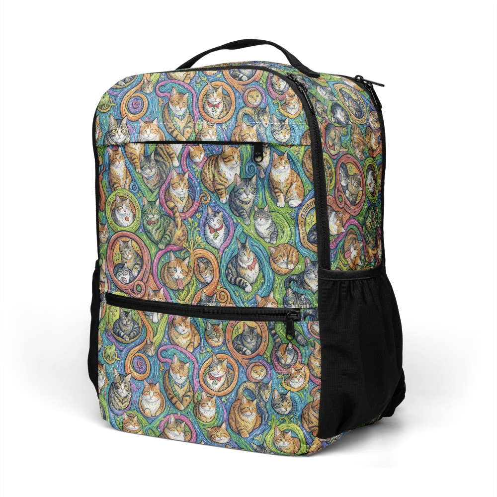 Cathedral of Cats on Utility Backpack — Left Front