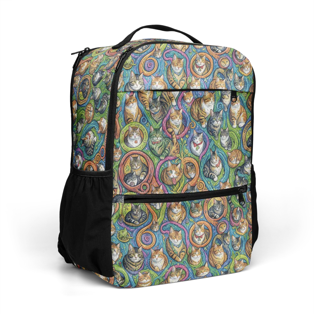 Cathedral of Cats on Utility Backpack — Right Front