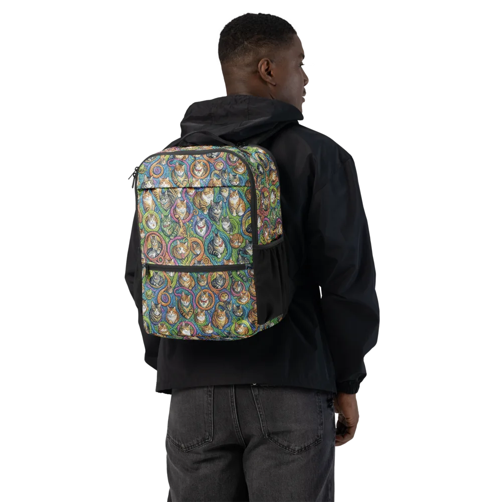 Cathedral of Cats on Utility Backpack — Back