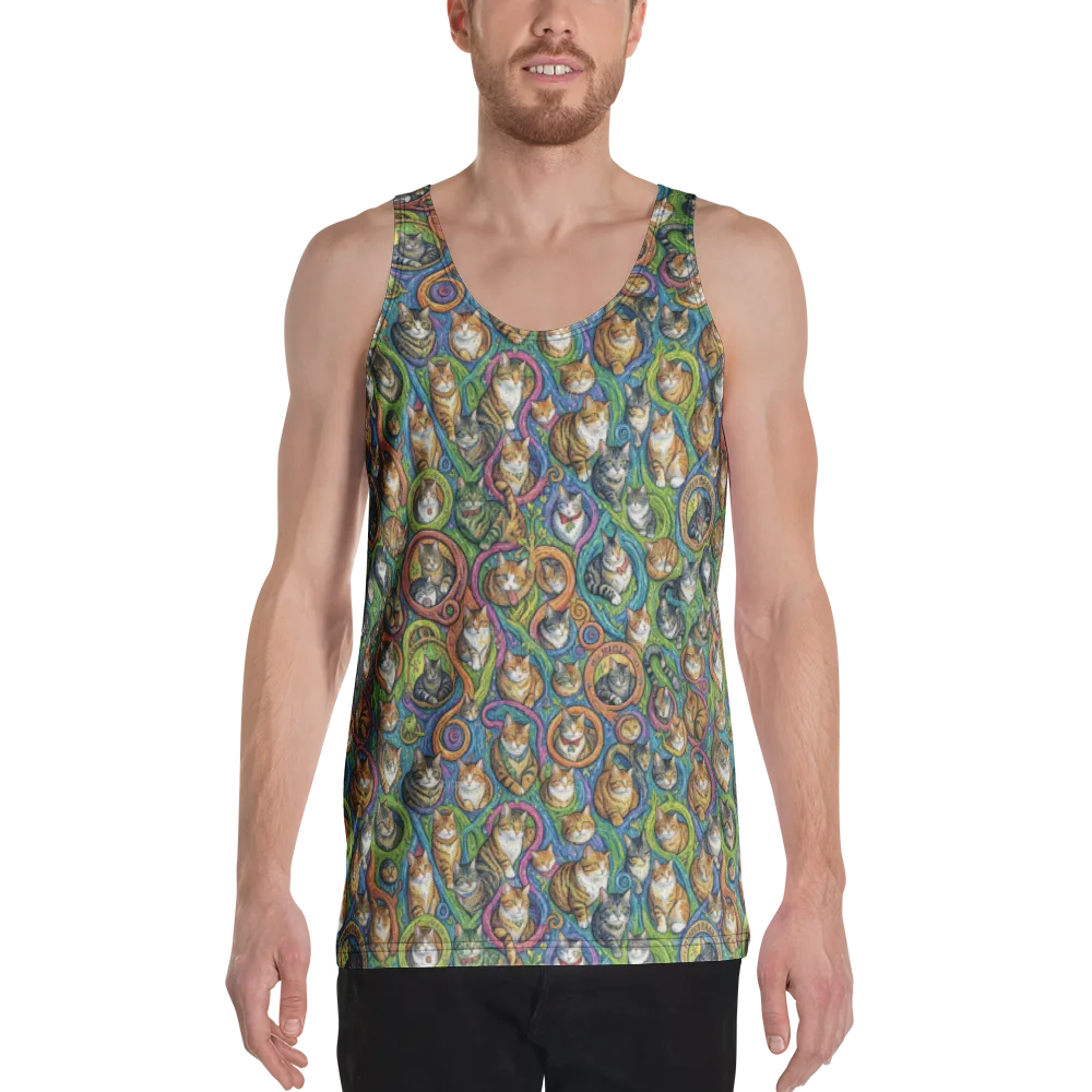 Cathedral of Cats on Men's Tank Top — Front