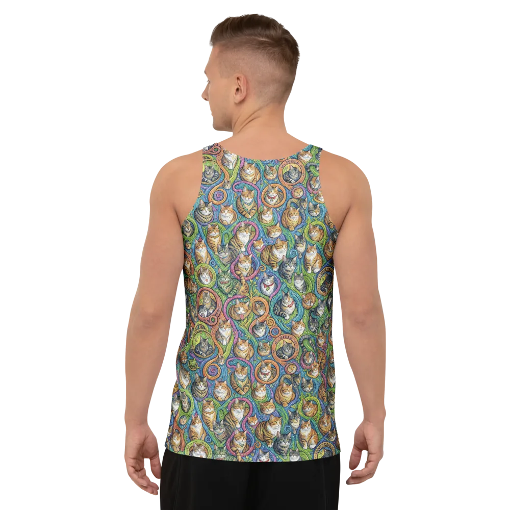 Cathedral of Cats on Men's Tank Top — Back