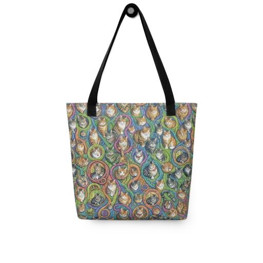 Cathedral of Cats on a Tote Bag