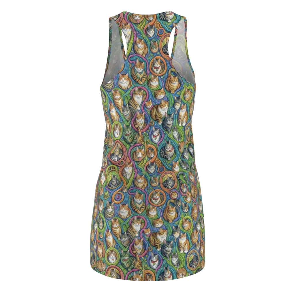 Cathedral of Cats on Racerback Dress — Back