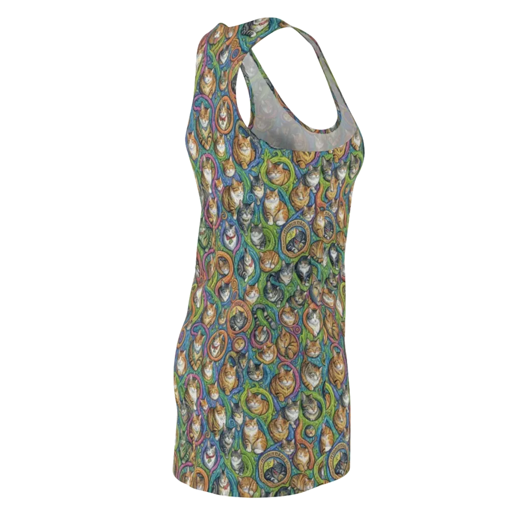 Cathedral of Cats on Racerback Dress — Back Side