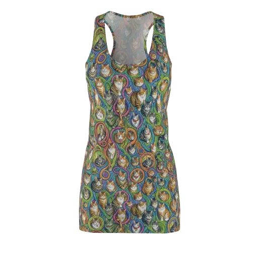 Cathedral of Cats on a Racerback Dress