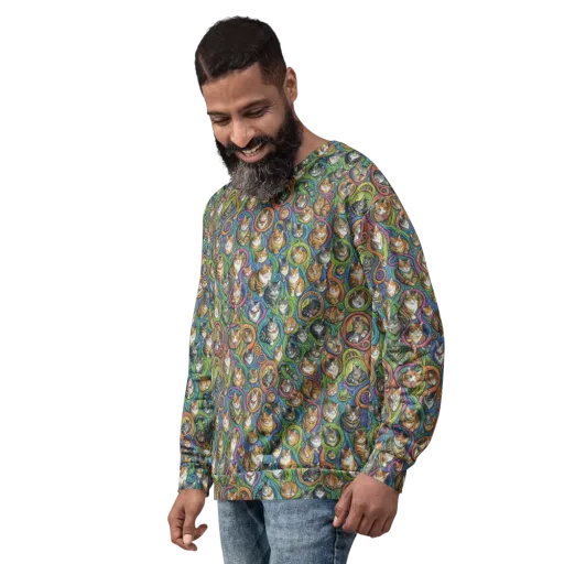 Cathedral of Cats on a Sweatshirt