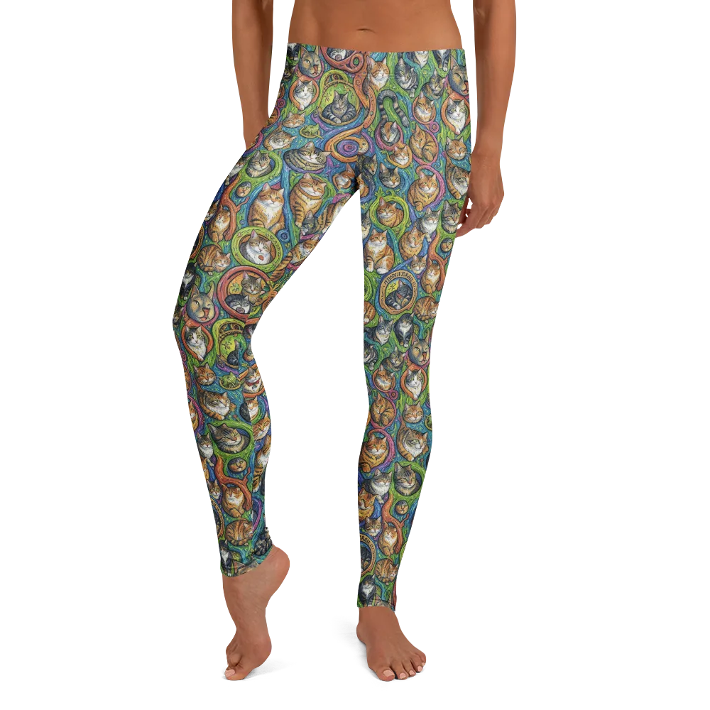 Cathedral of Cats on Leggings — Front