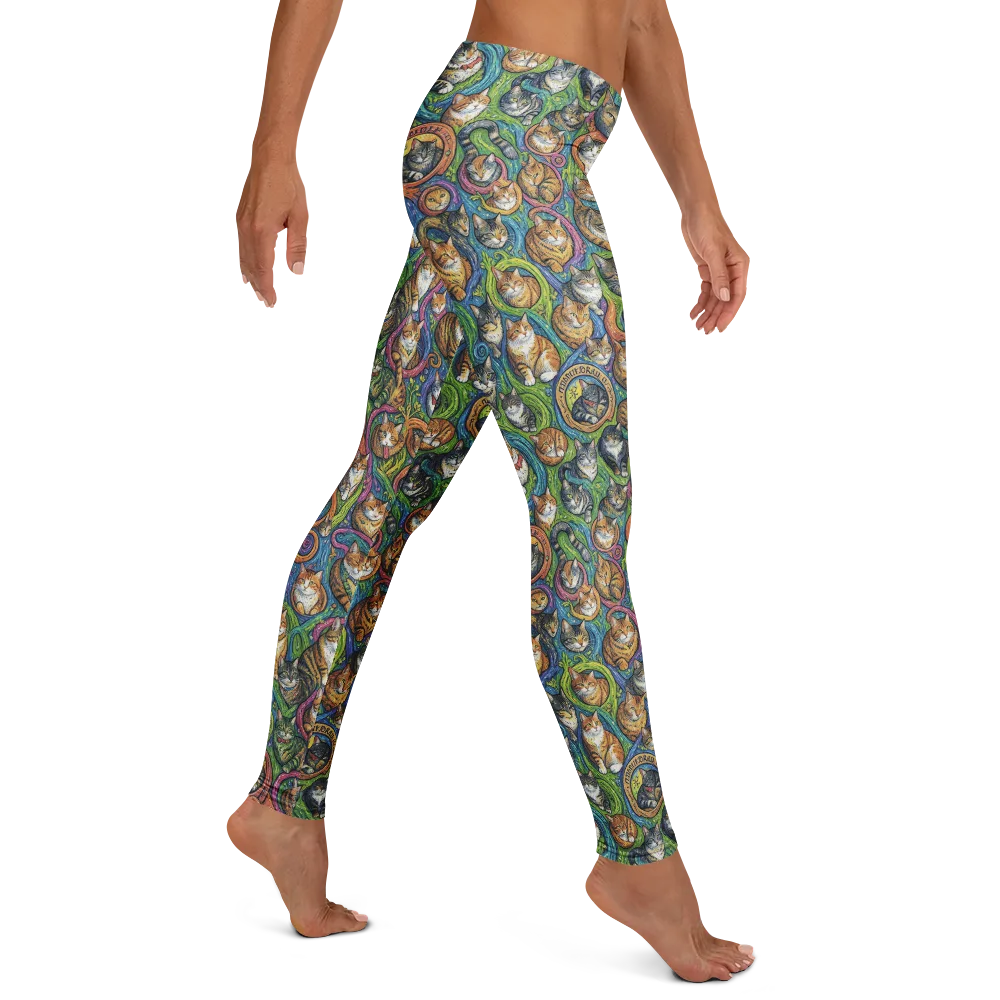 Cathedral of Cats on Leggings — Right
