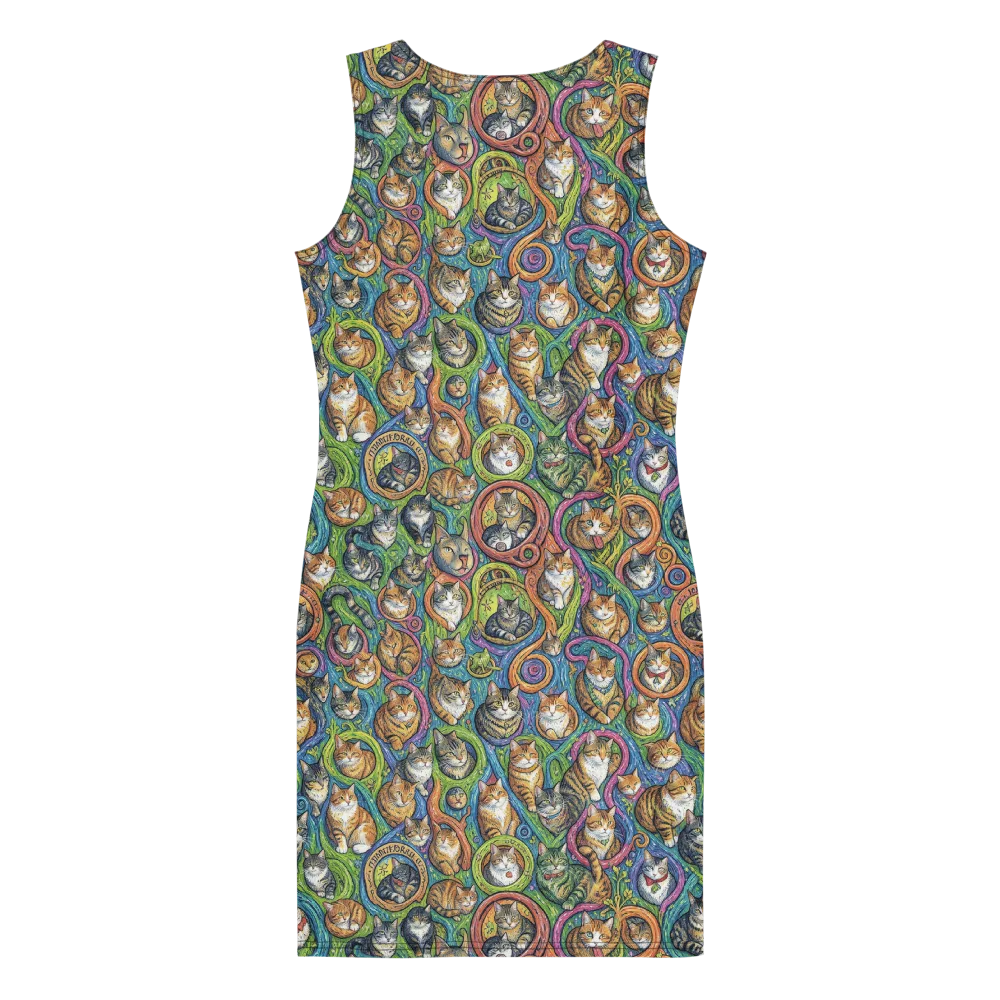 Cathedral of Cats on Bodycon Dress — Back