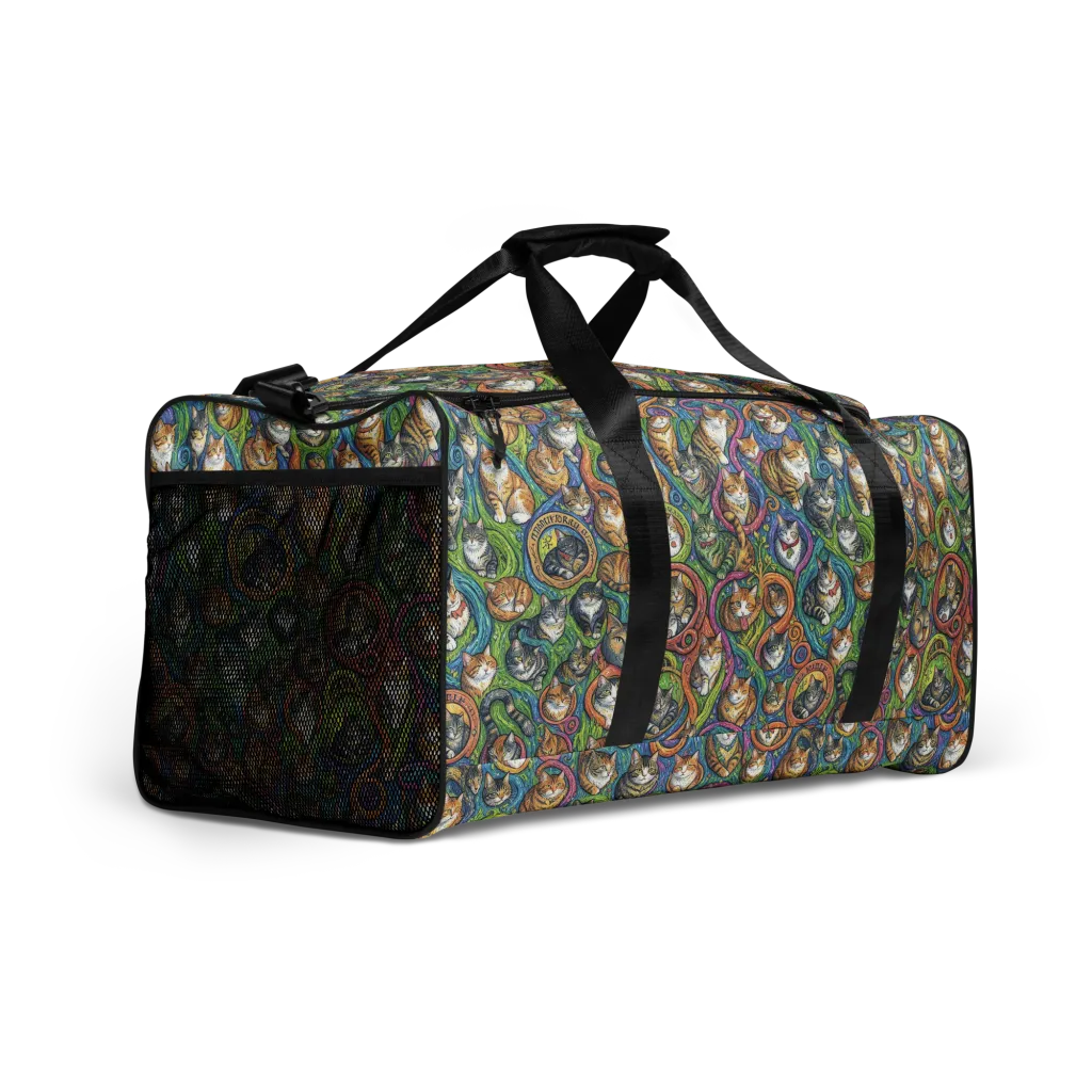 Cathedral of Cats on Duffle Bag — Right Front