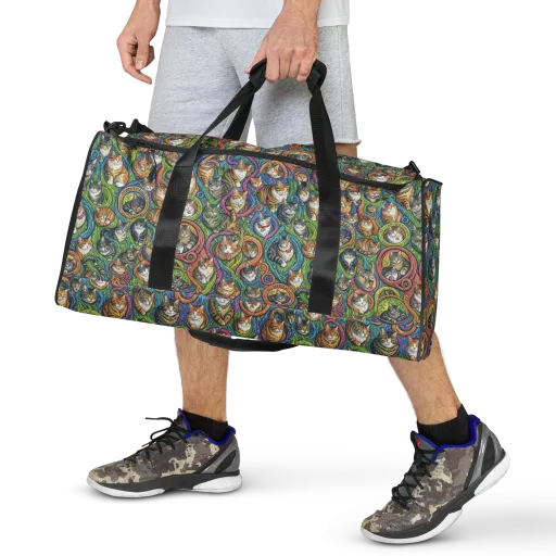 Cathedral of Cats on a Duffle Bag