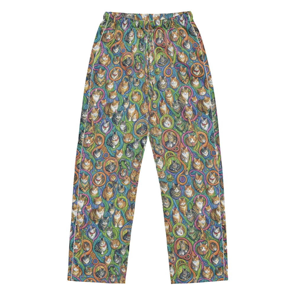 Cathedral of Cats on Women's Pajama Pants — Front