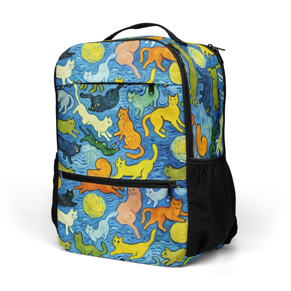 Whisker Waves on Utility Backpack — Left Front