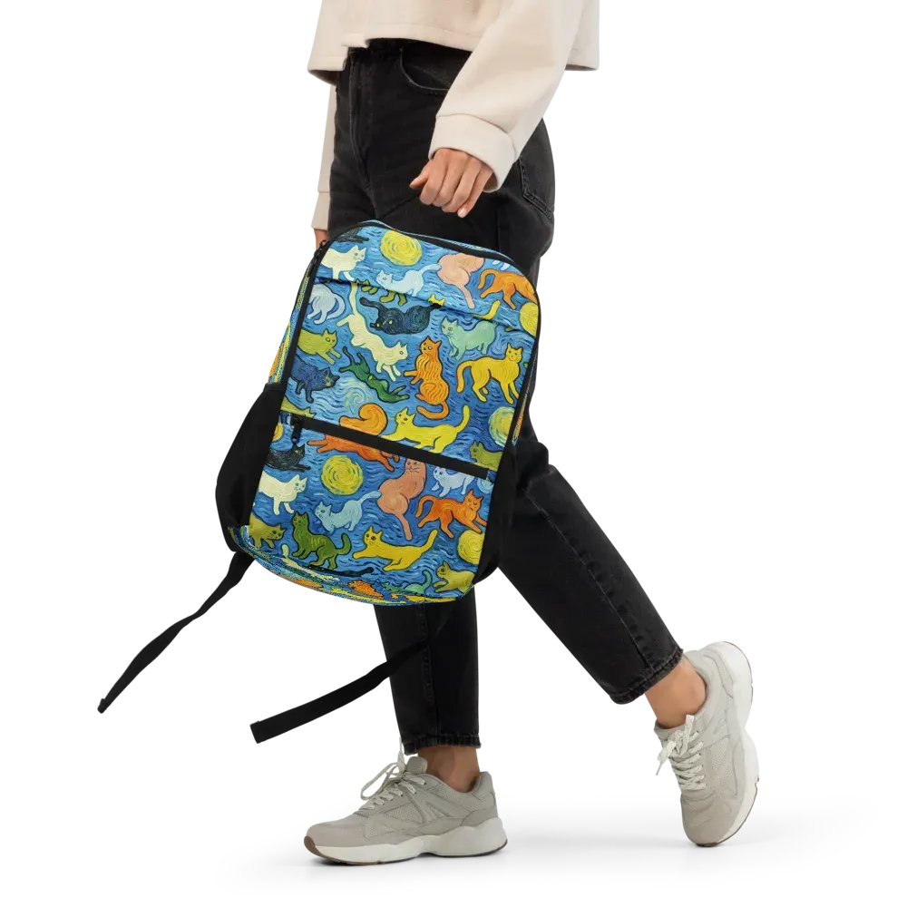 Whisker Waves on Utility Backpack — Front