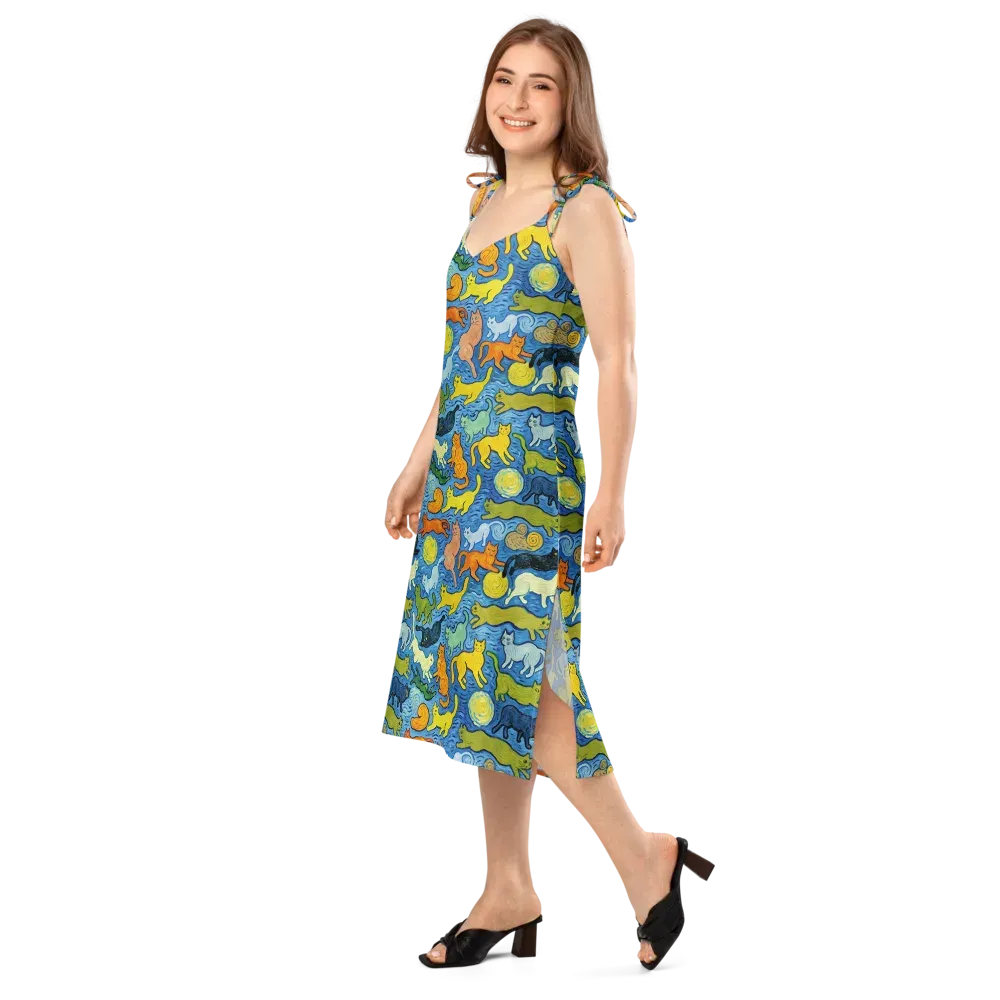 Whisker Waves on Slip Dress — Left Front