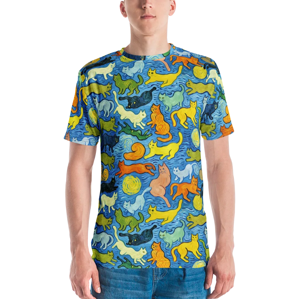 Whisker Waves on Men's Crew Neck T-Shirt — Front