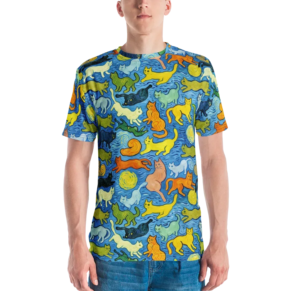 Whisker Waves on Men's Crew Neck T-Shirt — Front