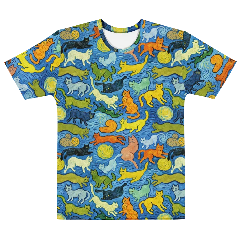 Whisker Waves on Men's Crew Neck T-Shirt — Front