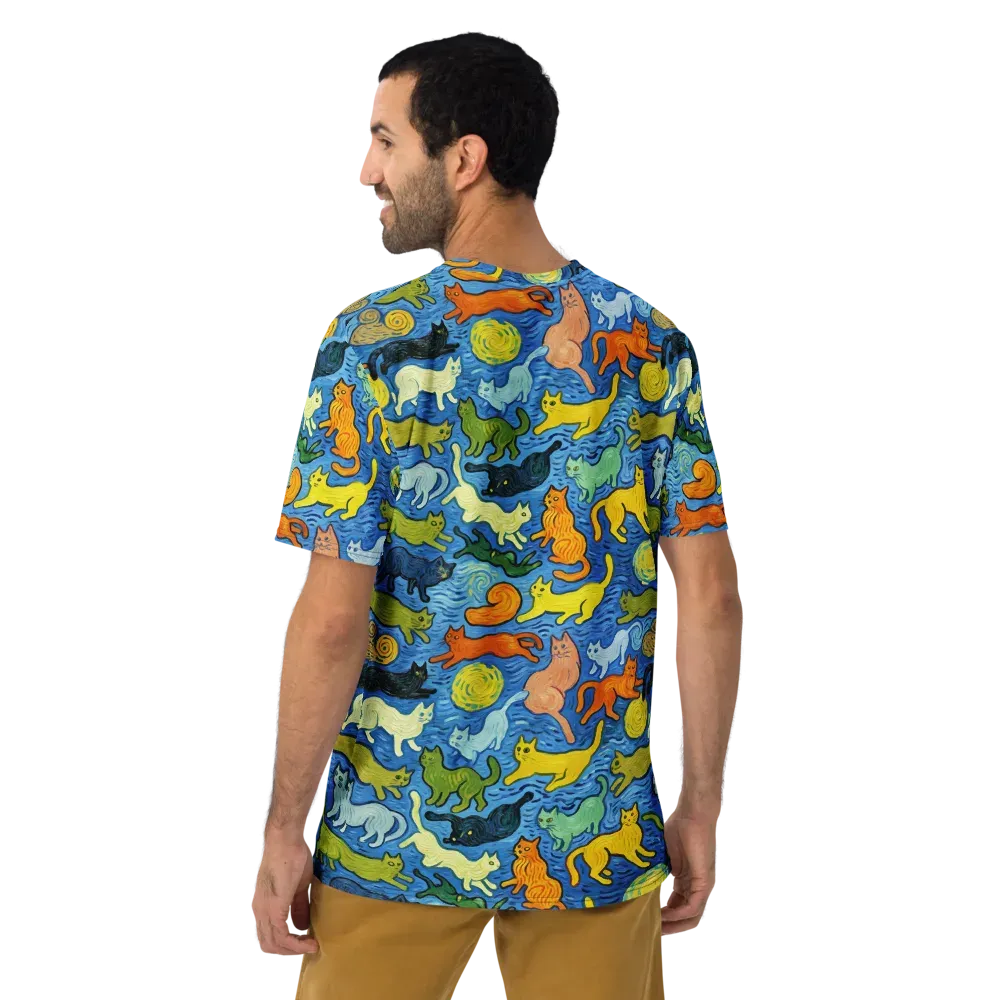 Whisker Waves on Men's Crew Neck T-Shirt — Back
